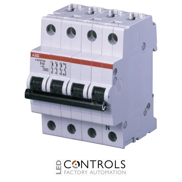 ABB S203MT-C10NA MCB - S200M - 3P+N - C - 10A