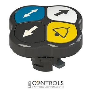 E2 1PQFA1QAAR Pizzato Quadruple pushbutton