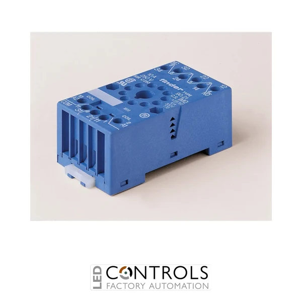 FINDER Relay Base 8 PIN Sockets for 60/88 series relays or 35 mm rail mount