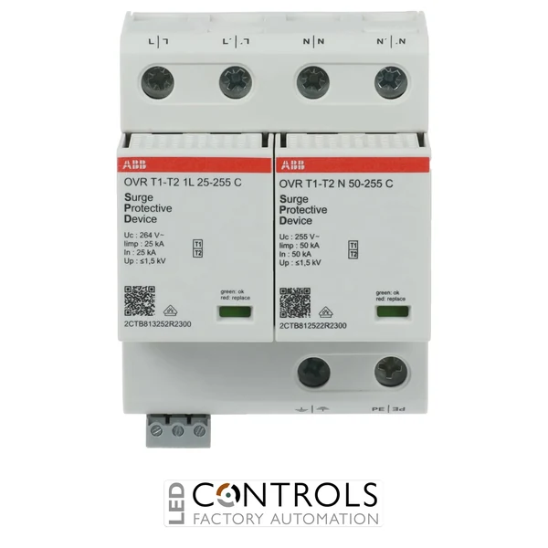 2CTB812511R2300 ABB OVR T1-T2 1N 50-255 P TS Surge Protective Device