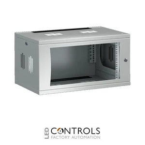 DK7507.100 Rittal FlatBox WHD: 600x358x600mm 6 U with 482.6mm (19") mounting angles