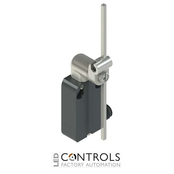 NA B112LB-DMK Pizzato Modular prewired switch with metal revolving lever with adjustable square stainless steel  rod 3x3x125