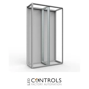 VB1600D nVent Hoffman Vertical Dividing Bars for 2-Door, VB, 1600x90x24mm, Plated, Mild Steel