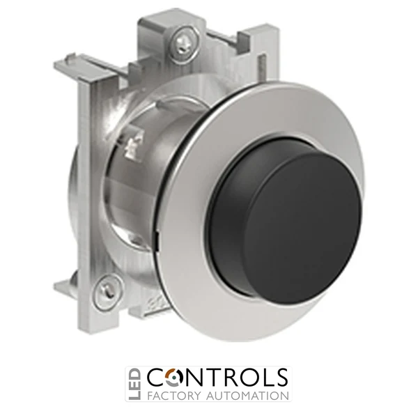 LOVATO LPFB202 BLACK EXTENDED MET.FLAT PUSH-BUTTON