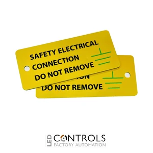 CL7550CHWB10 Partex 75 x 50mm Caution Hot Water Colour polypropylene label, bag of 10