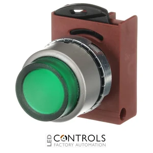 1SFA184502R9102 ABB P9MPLVSD Green Illuminated Extended Momentary Pushbutton - image 3