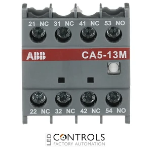 1SBN010040R1113 ABB CA5-13M Auxiliary Contact Block 1NO 3NC Front Mount