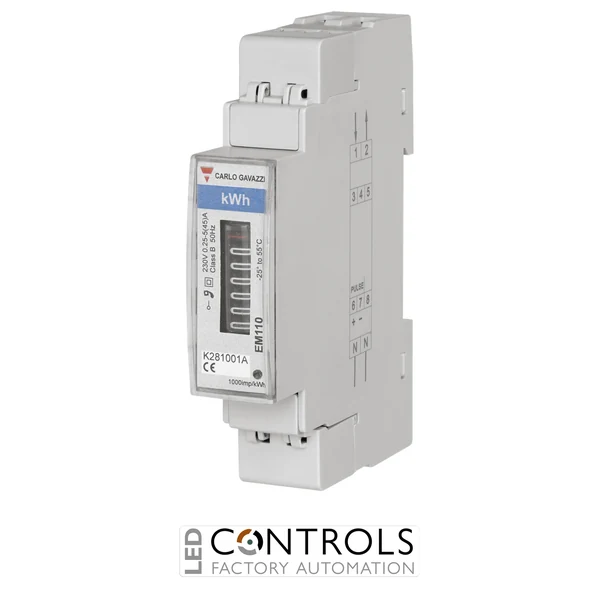 EM110DINAV81XO1PFB - 1-ph energy meter, 45A, 230VLN