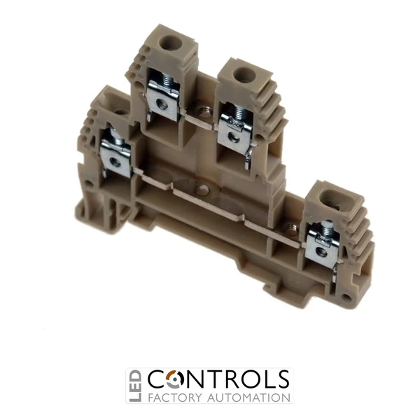 ERD4BEIGE IMO Screw Clamp Terminal 4mm, 300V, 30A, Double Deck