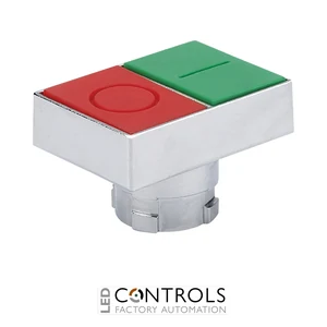 np2-bl832 chint non-illuminated red/green twin push button (head only)