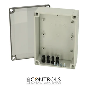 6011913 Fibox PC 150/60 HT Enclosure, Polycarbonate High base, smoked transparent cover