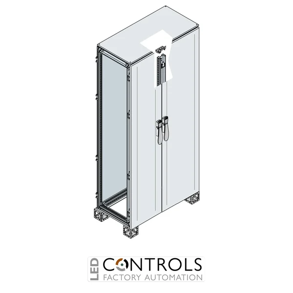 ES2205FV4K ABB IS2 Blind Door Cabinet with 400 mm Cable Compartment 2200 × 1000 × 500 mm