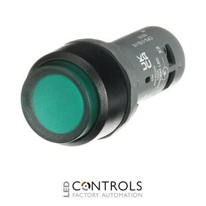 1SFA619102R1112 ABB CP3-11G-10 Compact Illuminated Pushbutton Green Extended 1 NO 24 V AC/DC - image 2
