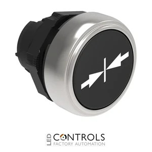 LOVATO LPCB1512 BLACK FLUSH PUSH-BUTTON ->|<-