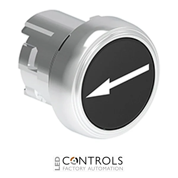 LOVATO LPSB1142 BLACK FLUSH MET. PUSH-BUTT.RIGH-LEFT