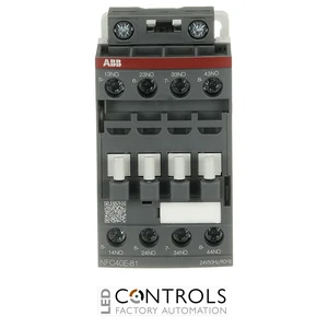 1SBH131001R8140 ABB NFC40E-81 4NO + 0NC Contactor Relay 24V 50/60Hz