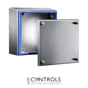 HD1670.600 Rittal Terminal box WHD: 150x150x80mm Stainless steel with mounting plate