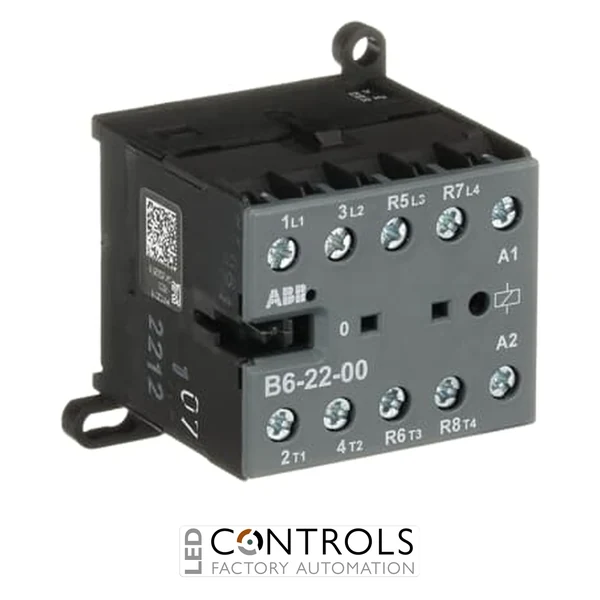 GJL1211501R0002 ABB B6-22-00-02 B6 Mini Contactor 42 V AC Coil 2NO 2NC Screw Terminals
