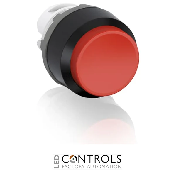 abb momentary red non-illuminated extended push button 22mm mp3-10r