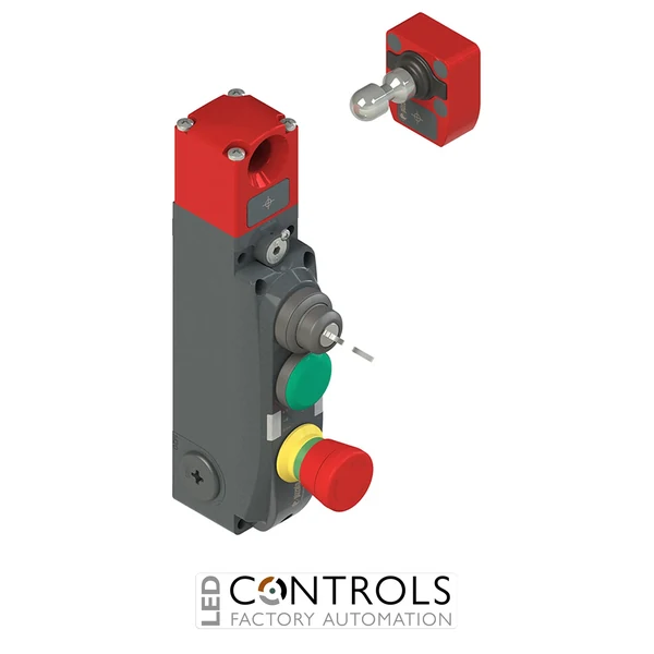 NG 2D1D413R-F31 Pizzato NG series safety switch with lock and integrated control devices, with actuator