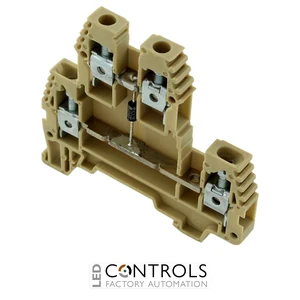 ERD4DBEIGE IMO Screw Clamp Terminal 4mm, 300V, 30A, Double Deck