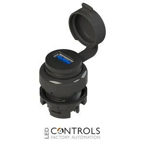 E2 1USB1AAK Pizzato USB socket 3.0 EROUND series