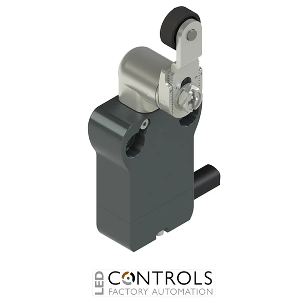NB G122KC-DN2 Pizzato Modular prewired switch with adjustable shaped metal revolving lever diam. 14 roller