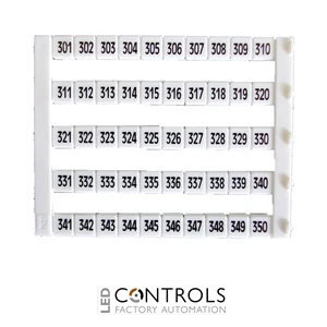 MT5-301-350 IMO Marker 5 x 5 mm White, Printed 301-350