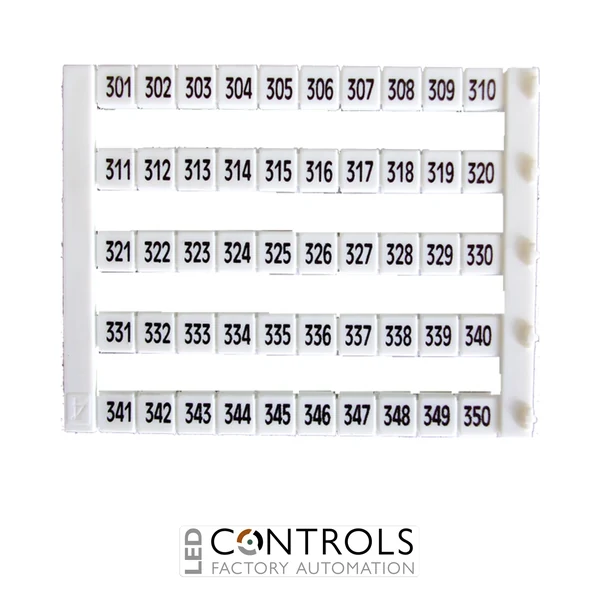 MT5-301-350 IMO Marker 5 x 5 mm White, Printed 301-350