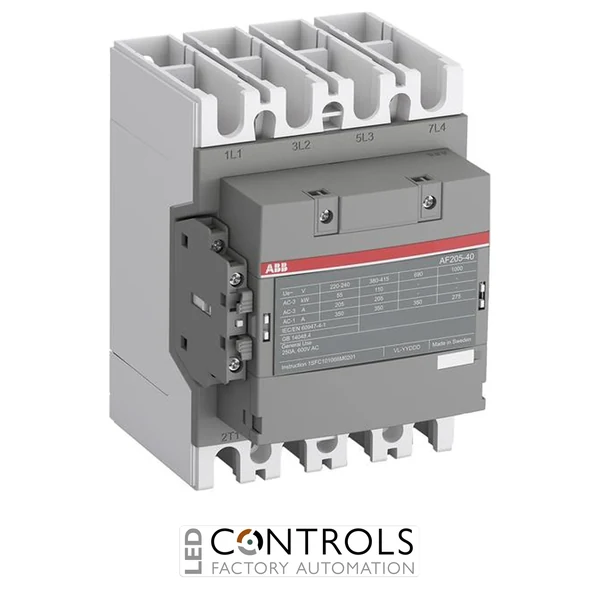 ABB af190-40-11-11 90kw/190 amp 24-60v 50/60hz 20-60v dc contactor