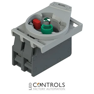 E2 AC-XXBC0029 Pizzato Complete unit with green LED holder, contact block 1NC and fixing adapter
