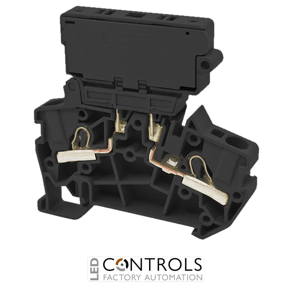 PFF4/520BLACK IMO Push Fit Fuse Terminal 4mm, 10A, 5x20 Fuse Carrier