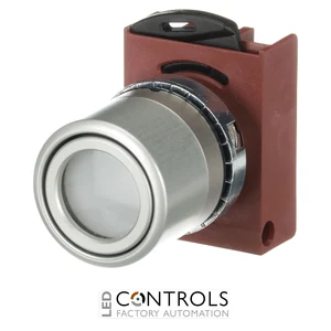 1SFA184527R9105 ABB P9MPLBGV White Illuminated Flush Momentary Pushbutton - image 2