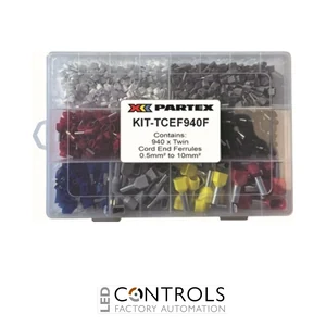 KIT-TCEF940-F Partex single insulated cord end ferrule