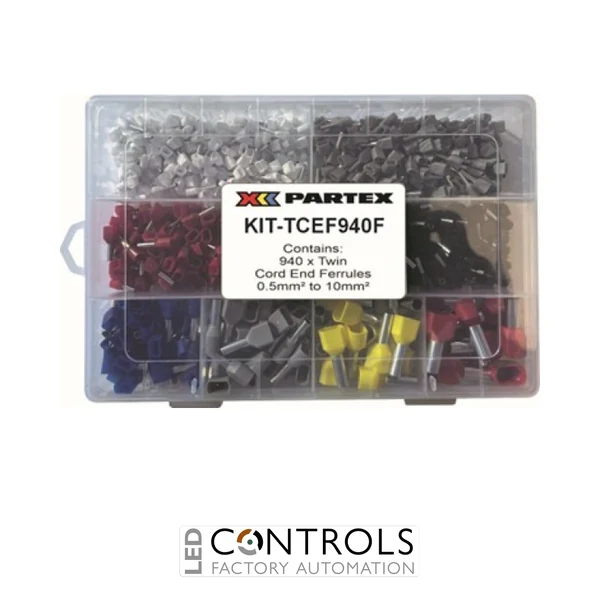 KIT-TCEF940-F Partex single insulated cord end ferrule