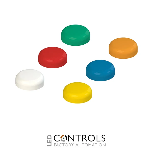VE LN2AA0 Pizzato 6 lenses for indicator lights, without marking, colours: white, red, green, yellow,  blue, orange
