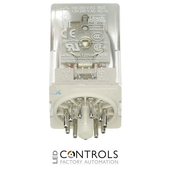 1SVR405622R4100 ABB CR-U012DC3L Pluggable Relay 3 C/O 12 V DC