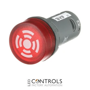 1SFA619600R6121 ABB CB1-612R Red Illuminated Pulsating Buzzer 110-130 V DC - image 2