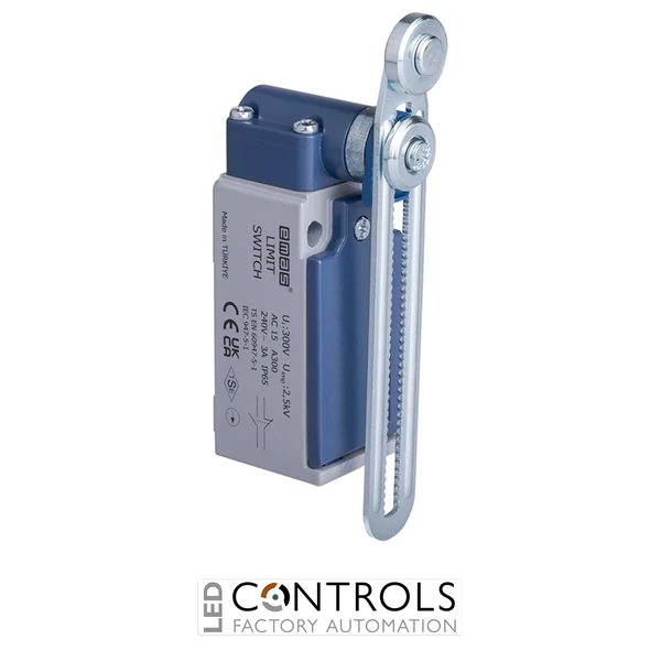 EMAS L51K13MEM123 EMAS L51 SERIES LIMIT SW. SNAP ACTION 1NC+1NO LONG METAL ROLLER
