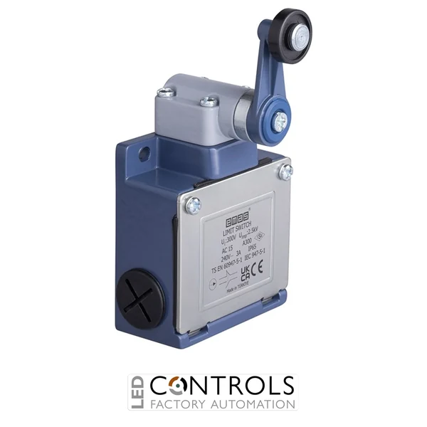EMAS L53K13MEP121 EMAS L53 SERIES LIMIT SW. SNAP ACTION 1NC+1NO-PLASTIC ROLLER