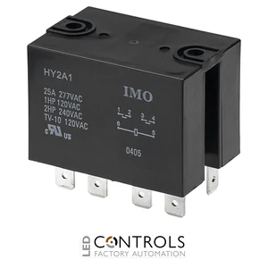 HY2A124DC IMO High Capacity Industrial Relay DPNO, 25A, 24VDC, 1.9W, AgSnO2