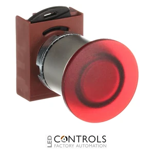 1SFA184561R9101 ABB P9MET4RL1 Red 40 mm Illuminated Maintained Mushroom Pushbutton - image 3