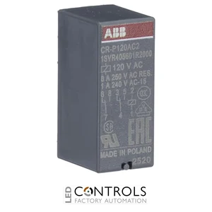 ABB CR-P120AC2 Pluggable Relay 2C/O 120VAC