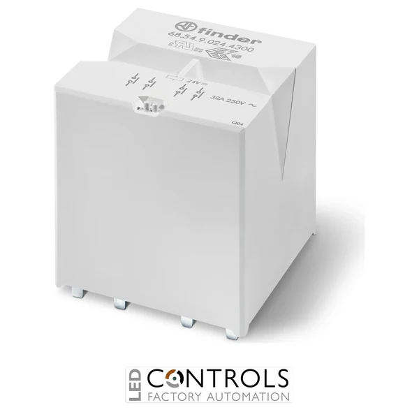 68.54.9.024.4300 Finder 4 NO Contacts 24V DC Power Relay