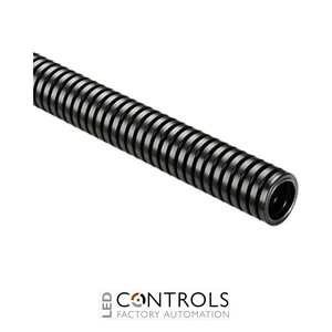 7TAA292240R0028 ABB CYLT-29B.50 Corrugated Conduit, Polyamide 6, Very Flexible, Medium-Duty, Size NW29, Fine Profile, Color Black, 50 Meter Ring