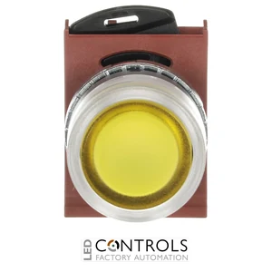 1SFA184493R9103 ABB P9MPLGGD P9M Yellow Flush Illuminated Momentary Pushbutton - image 2