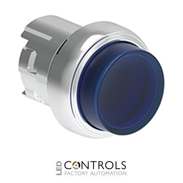LOVATO LPSQL206 ILL.BLUE FLUSH EXT.P-P MET. BUTTON