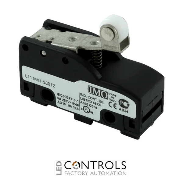 MSSTC11DA45 IMO Microswitch, Screw Terminals Roller Lever 24.6mm