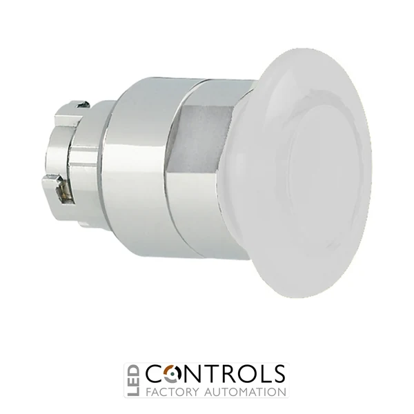 8LM2TBL6248 - LATCH TURN RELEASE 40MM WHITE MUSHROOM H