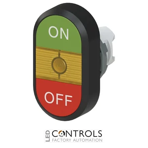 1SFA611132R1103 ABB MPD3-11Y Yellow Double Pushbutton Operator - image 2